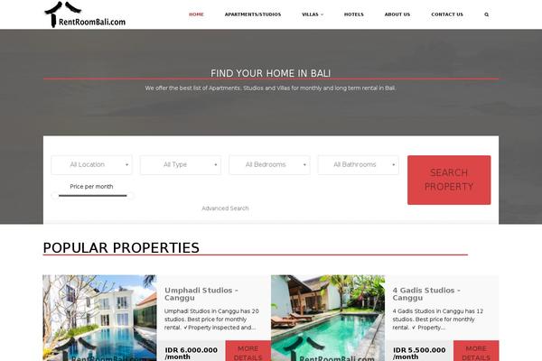 Houzez-child theme site design template sample