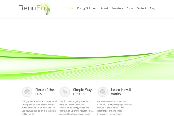Energy theme site design template sample