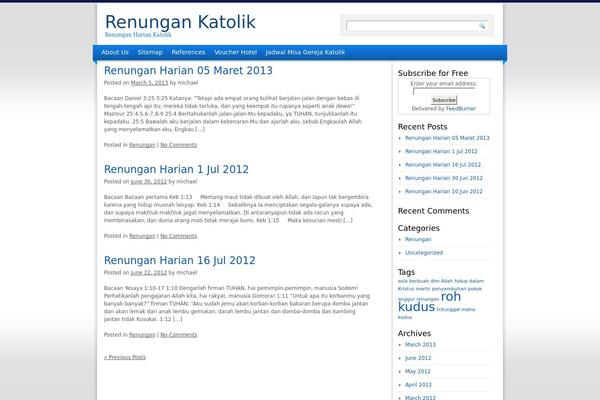 Light Clean Blue theme site design template sample