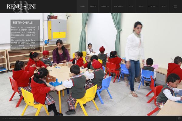 Interior theme site design template sample