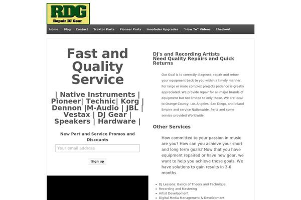 Site using Falconiform YouTube Widget plugin