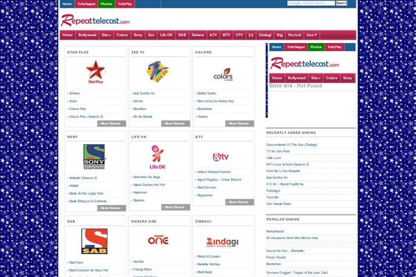 repeattelecast.com site used Booty