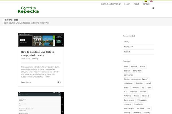 Site using YouTube Embed plugin