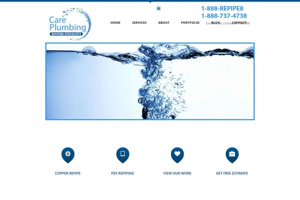 CoolBlue theme site design template sample