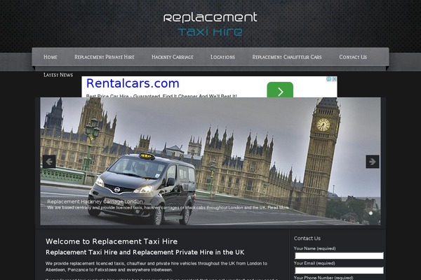 Garage theme site design template sample