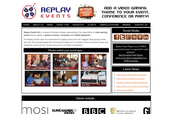 Site using Image horizontal reel scroll slideshow plugin