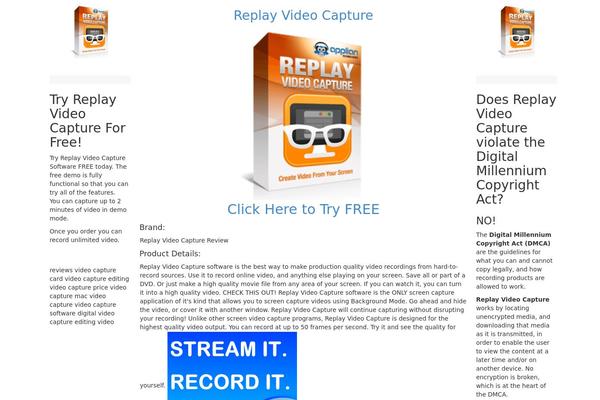 replayvideocapture.com site used Speedafil