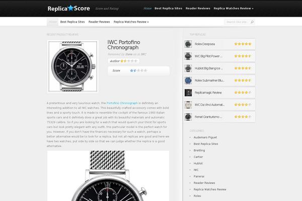 InReview theme site design template sample