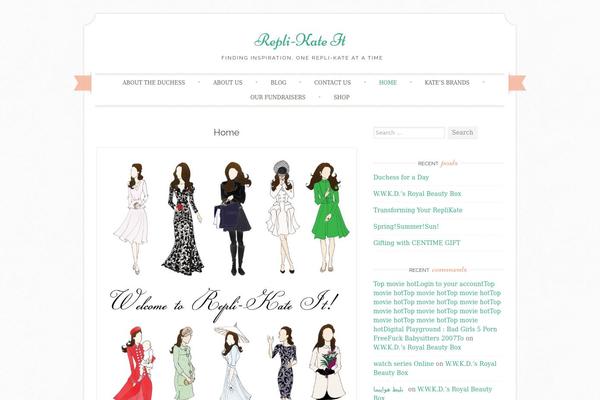 Sugar and Spice theme site design template sample