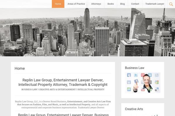 Radiate theme site design template sample