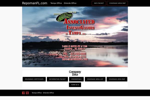 Tesseract theme site design template sample