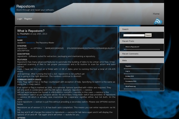 repostorm.com site used Machine