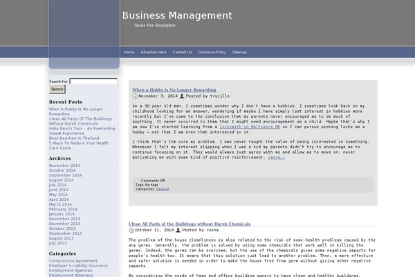 Blueline theme site design template sample