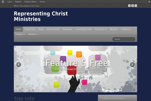 iFeature theme site design template sample