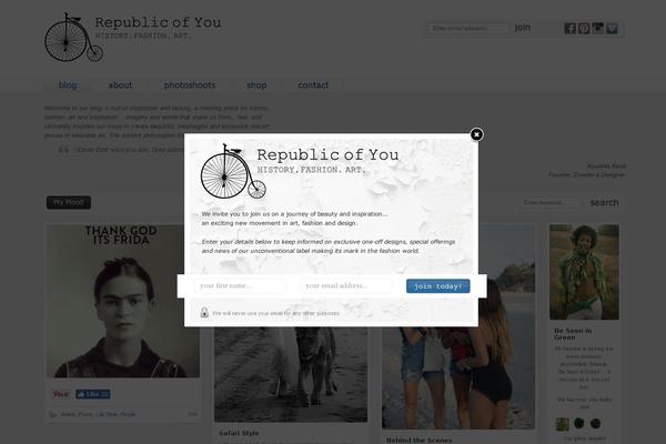 X Blog theme site design template sample