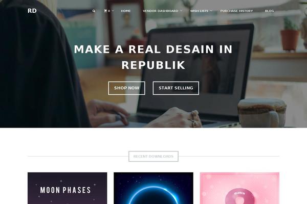 Marketify theme site design template sample