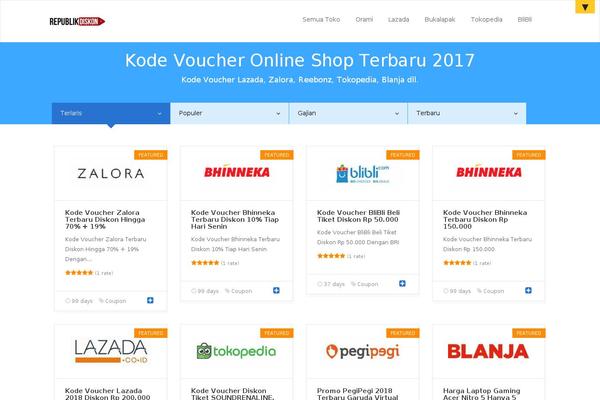 republikdiskon.com site used Couponer