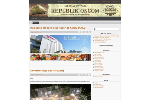 Fastfood theme site design template sample