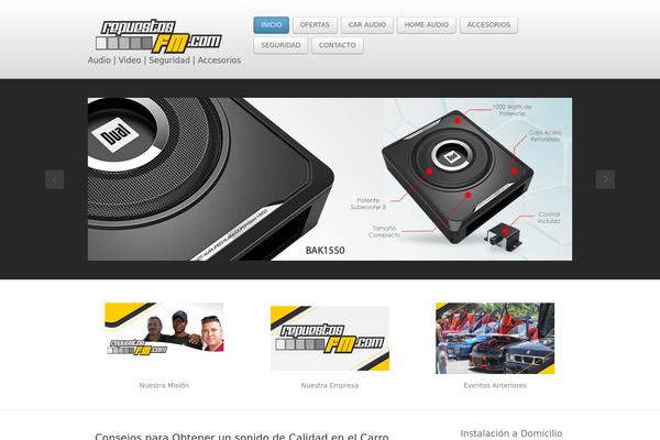 Site using iFeature Slider plugin