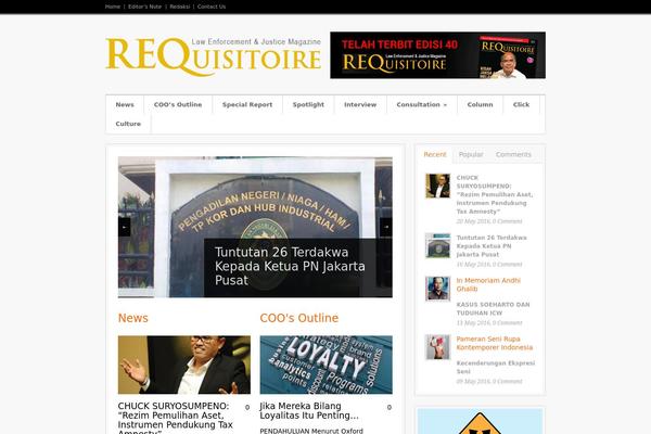 Bangkok Press theme site design template sample