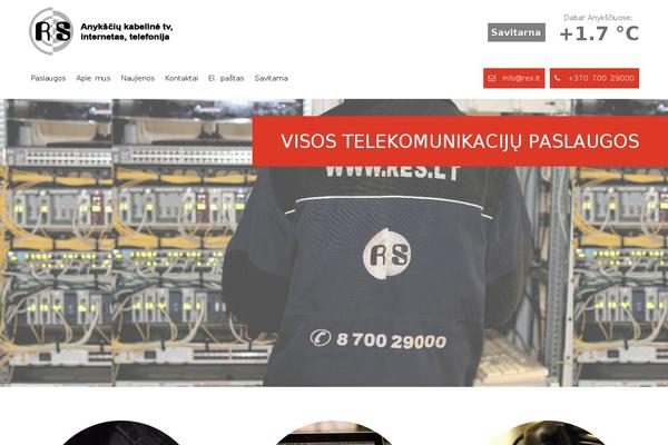 Res theme site design template sample