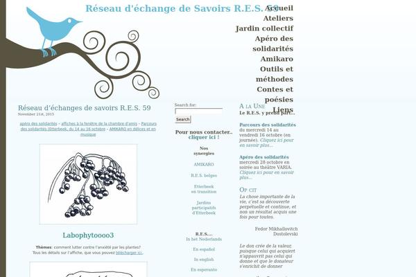 Bluebird theme site design template sample
