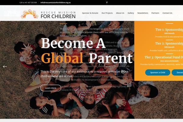 Goodwish theme site design template sample