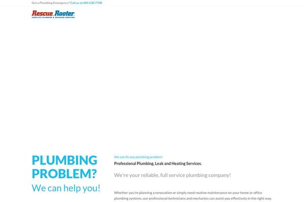 Plumbing theme site design template sample