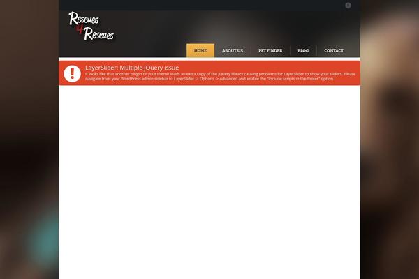 Site using Petfinder Listings plugin