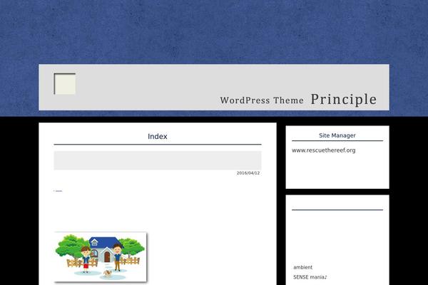 Principle theme site design template sample
