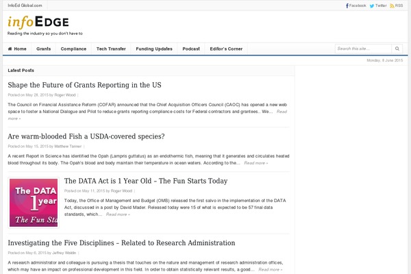 Daily theme site design template sample