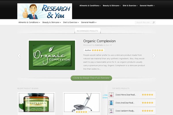 InReview theme site design template sample