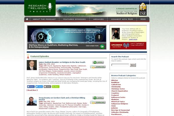Podcast theme site design template sample