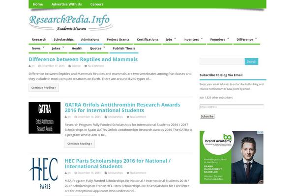 MesoColumn theme site design template sample