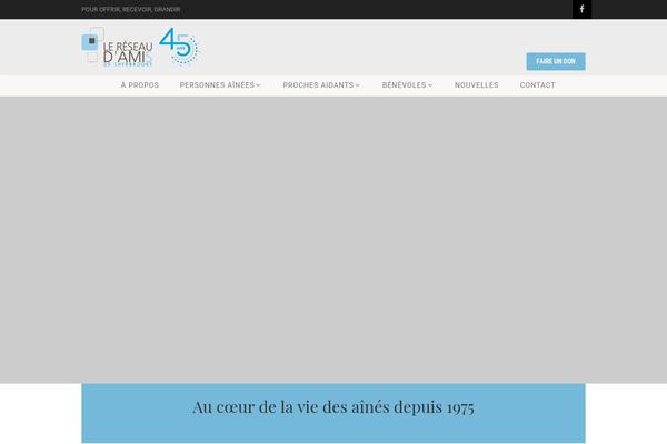 Vestige theme site design template sample