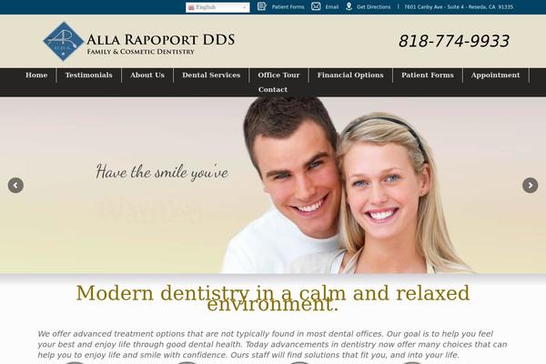 Vantage-child theme site design template sample