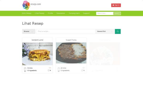 Basil theme site design template sample
