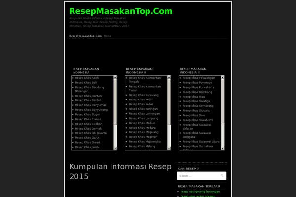 Tiga theme site design template sample