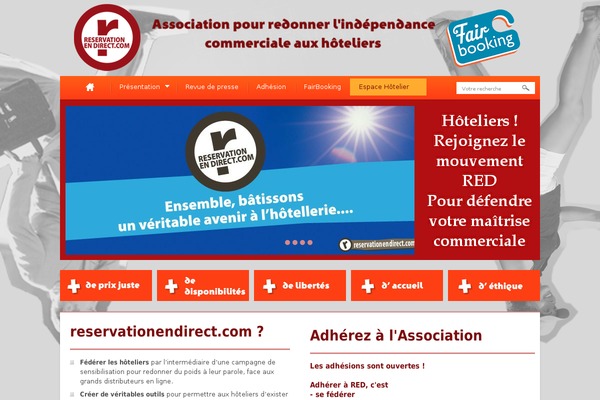 Red theme site design template sample