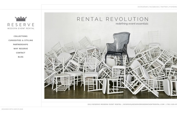reservemoderneventrental.com site used Reserve