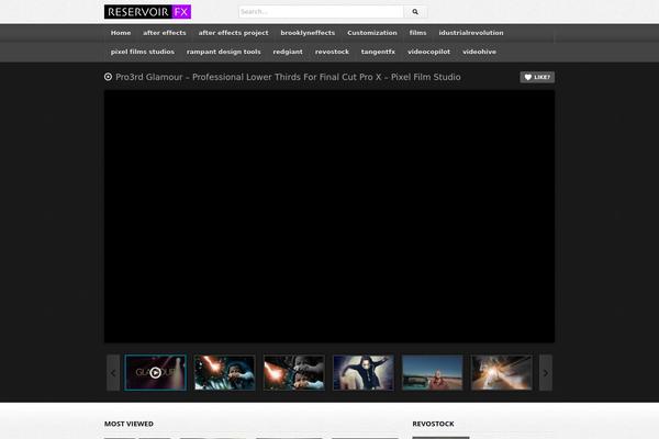 deTube theme site design template sample