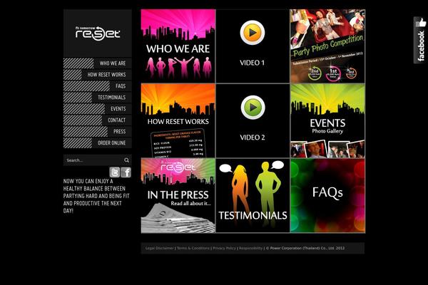 reset-party.com site used Reset