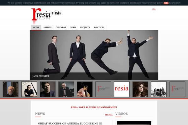 resiartists.it site used Clubix-v2-final