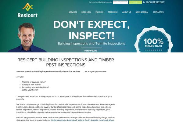 resicert.com.au site used Resicertv2