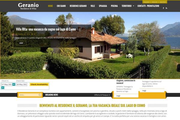 residencegeranio.com site used Themesquare-1.0.0