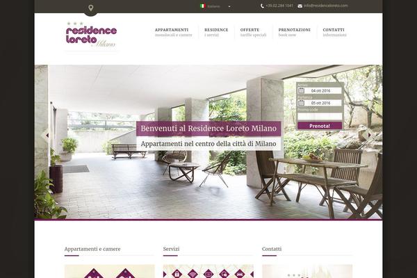 Soho Hotel theme site design template sample