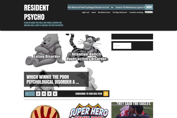 residentpsycho.com site used Lazymag