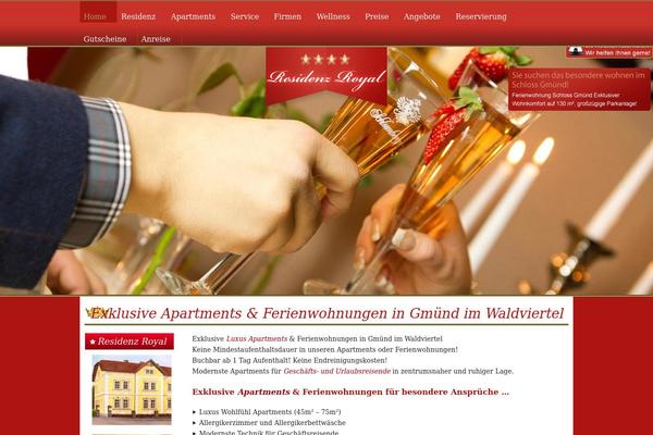 residenz-royal.at site used Webdesignland