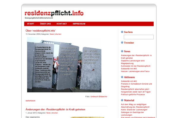 residenzpflicht.info site used Ayaclub