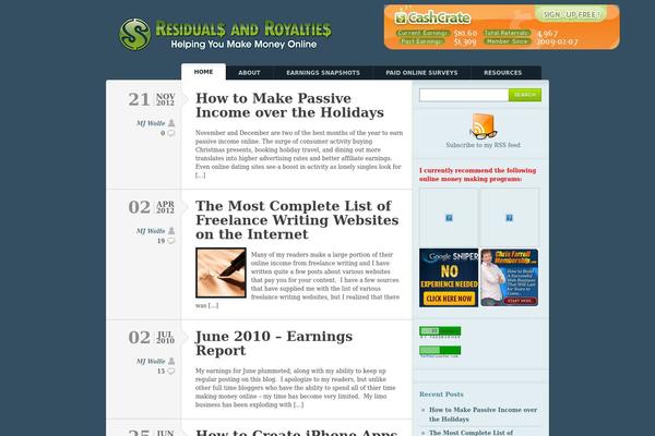 Typebased theme site design template sample